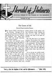 Title Page of Herald of Holiness - November 30, 1955