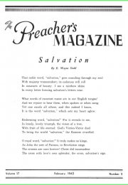 The cover of "The Preacher's Magazine"