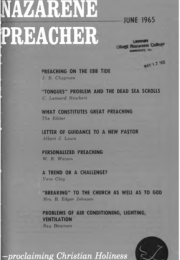 Title Page of Nazarene Preacher