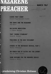 Title Page of Nazarene Preacher