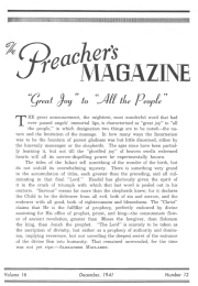 Title Page of Preacher's Magazine