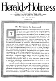 Title Page of Herald of Holiness - February 23, 1921