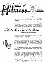 Herald of Holiness - April 9, 1958