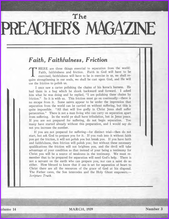 Preacher's Magazine Cover