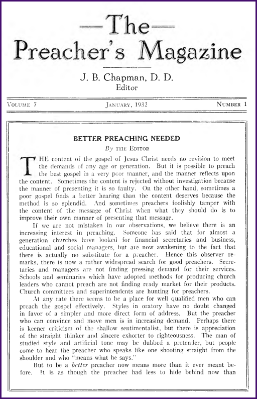 Cover of Preacher's Magazine