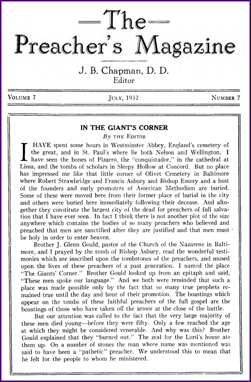 Cover of Preacher's Magazine