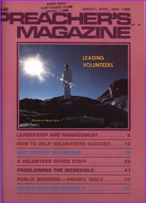 Preacher's Magazine Cover