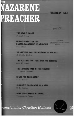 Title Page of Nazarene Preacher