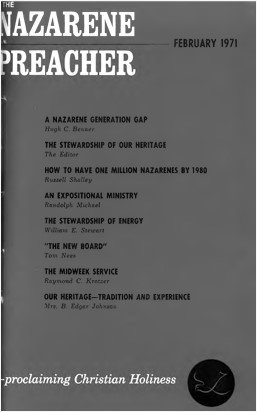 Title Page of Nazarene Preacher
