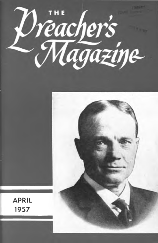 Title Page of Preacher's Magazine Photo of Billy Sunday