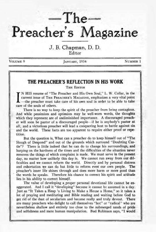 Cover of Preacher's Magazine