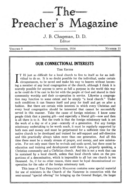 Cover of Preacher's Magazine