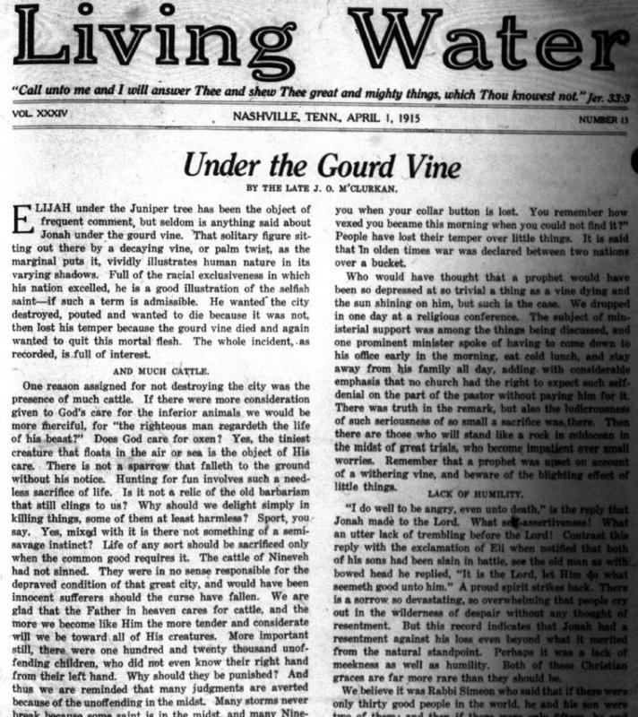 Living Water, Apr. 1, 1915
